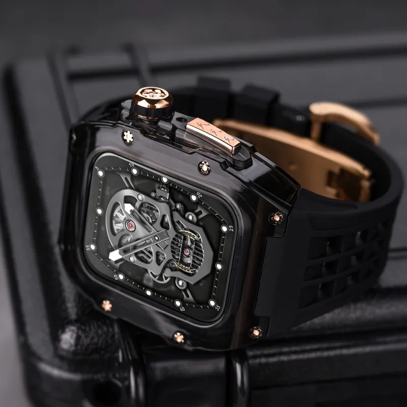 CHRROTA Watch Band Apple Compatibility Silicone Material-8
