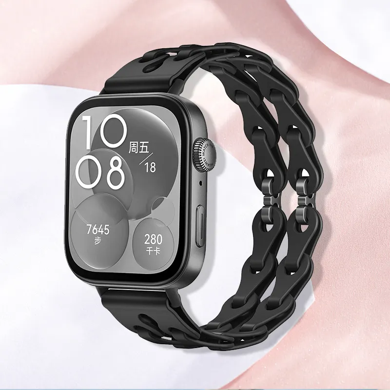 CHRROTA Watch Band Huawei Compatibility Silicone Material-1