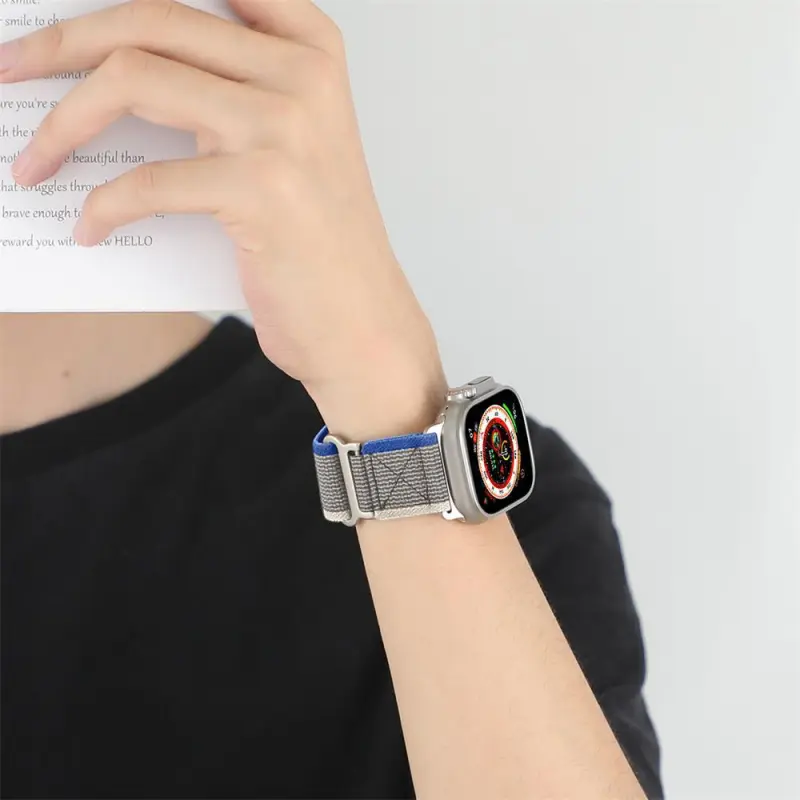 CHRROTA Watch Band Apple Compatibility Nylon Material-2