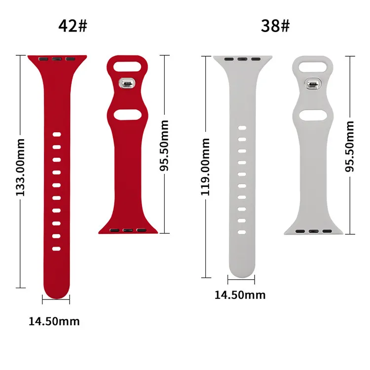 CHRROTA Apple Compatibility Watch Band Silicone Material-5