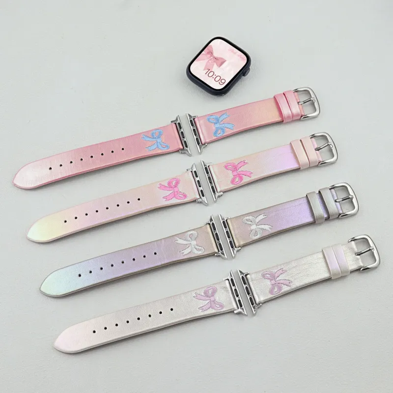 CHRROTA Watch Band Apple Compatibility Leather-1