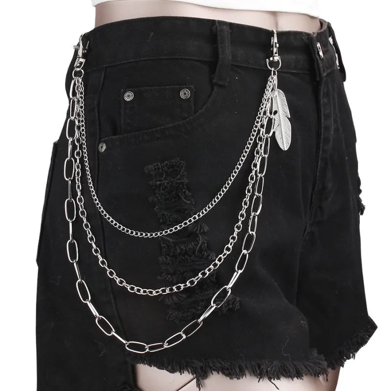 CHRROTA Metal Pants Chains Unisex-1