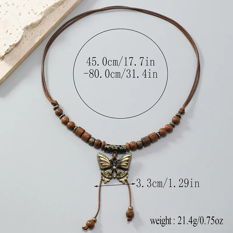 CHRROTA Wax Cord Necklaces Unisex-1