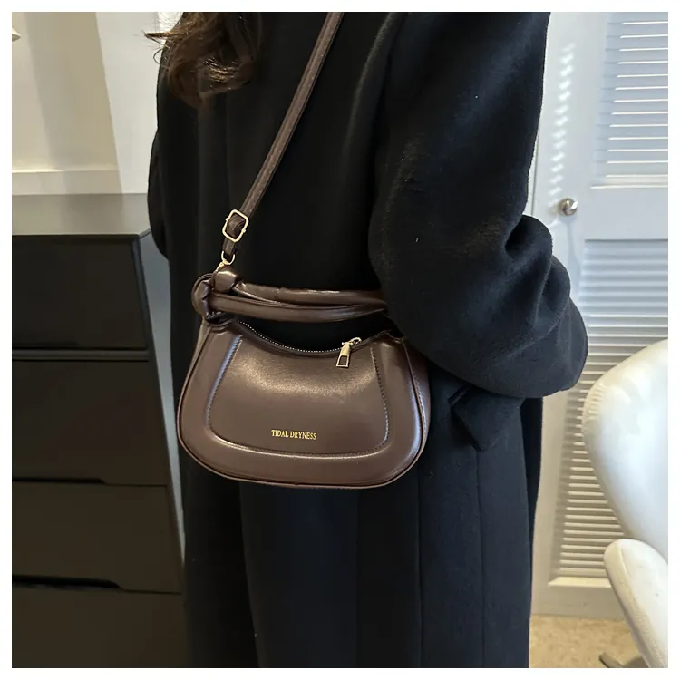 Gerlanx PU Crossbody Handbag Regular Women's Coffee/White/Black-2