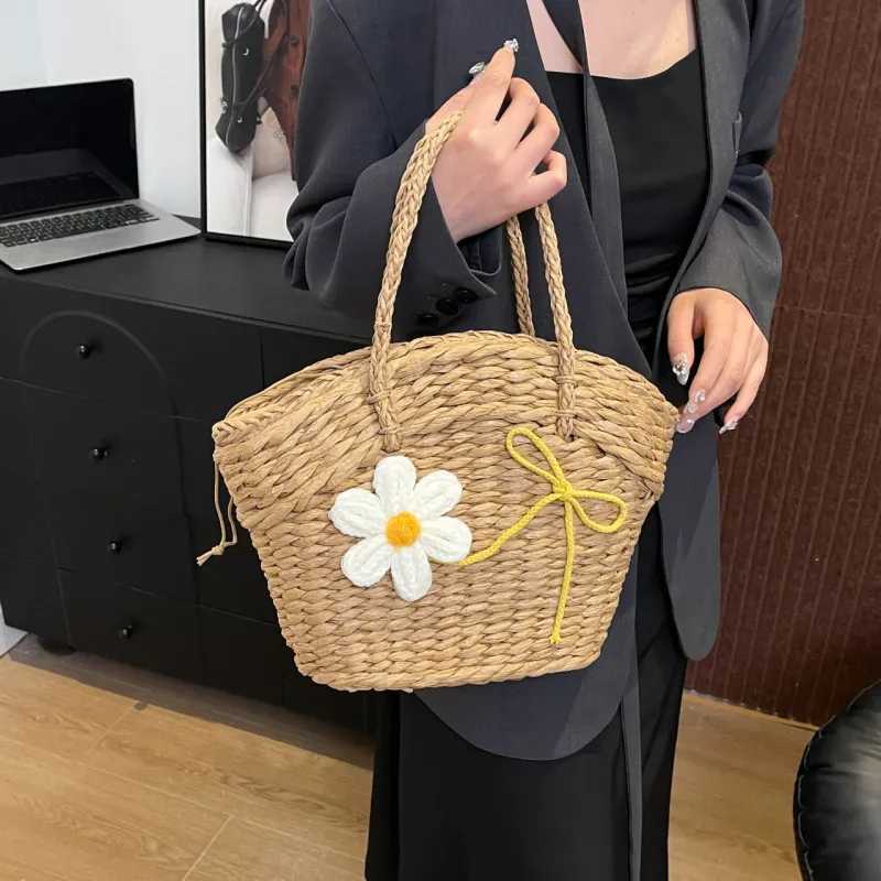 Gerlanx Woven Handbag Women's Beige/Khaki-8