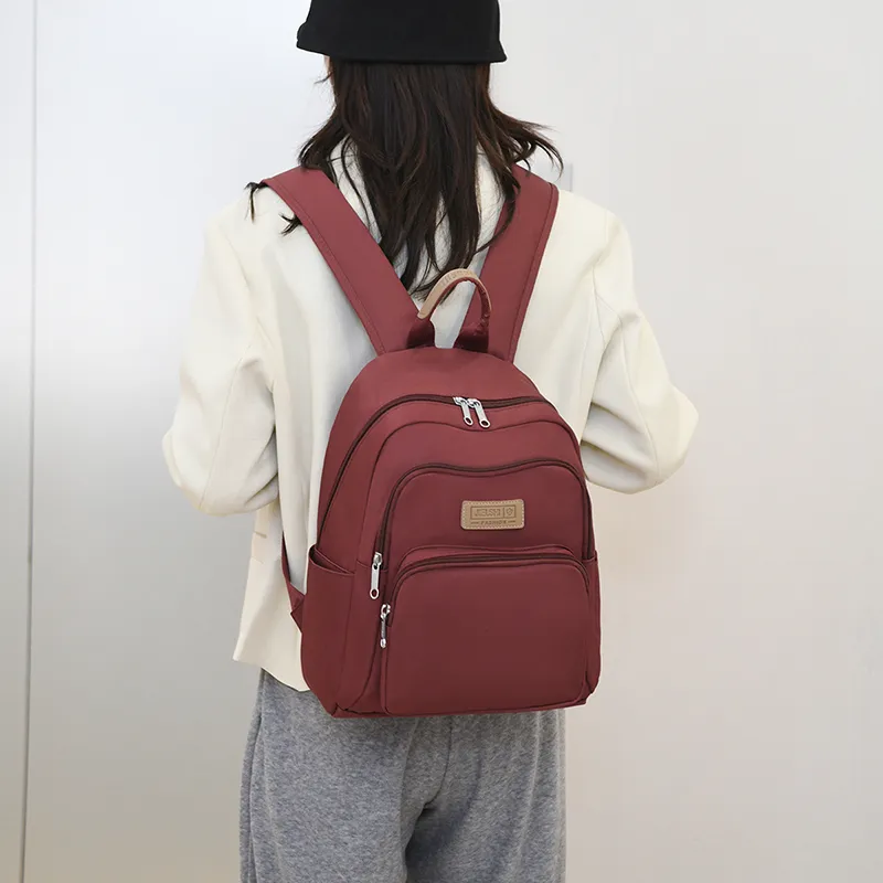 Gerlanx Nylon Fabric Backpack Unisex Multicolor-7