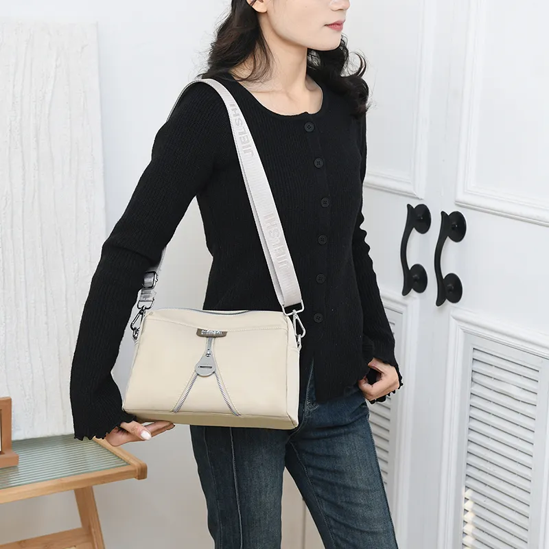 Gerlanx Nylon Fabric Crossbody Bag Unisex Multicolor-2