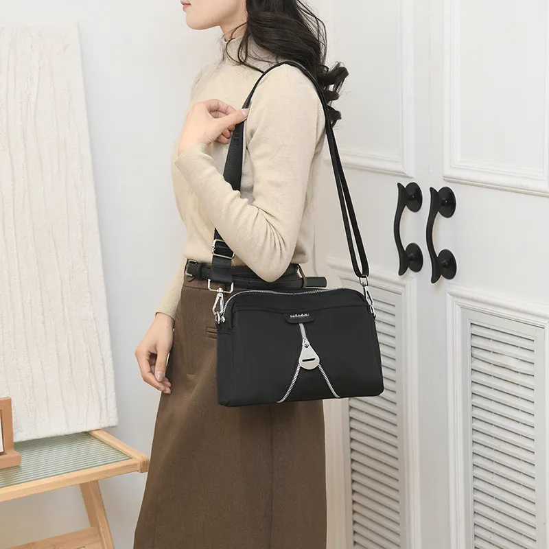 Gerlanx Nylon Fabric Crossbody Bag Unisex Multicolor-11