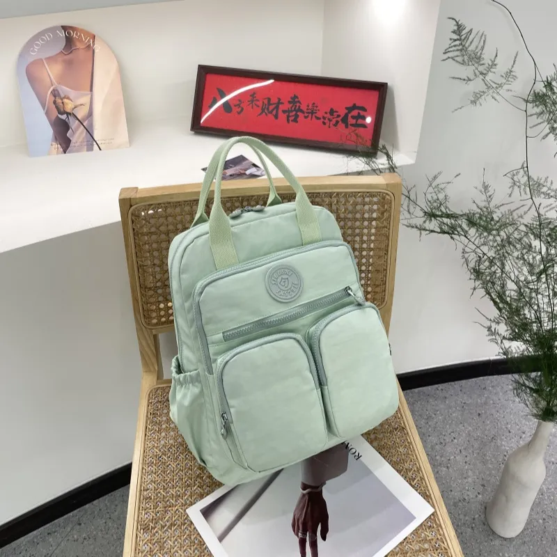 Gerlanx Nylon Fabric Backpack Unisex Multicolor-23