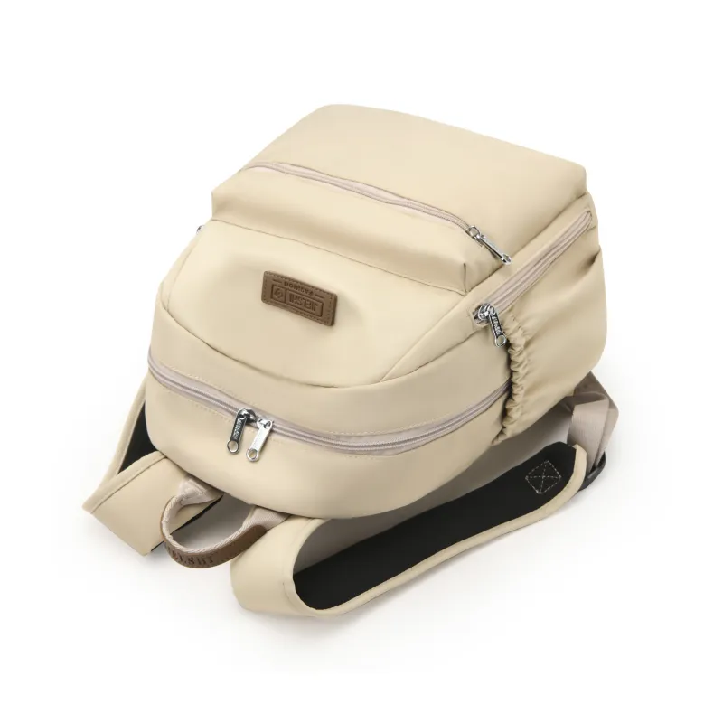Gerlanx Nylon Fabric Backpack Unisex Milk Coffee/Cocoa/Glacier Blue/Light Cream/Terracotta/Classic Black/Concrete-9