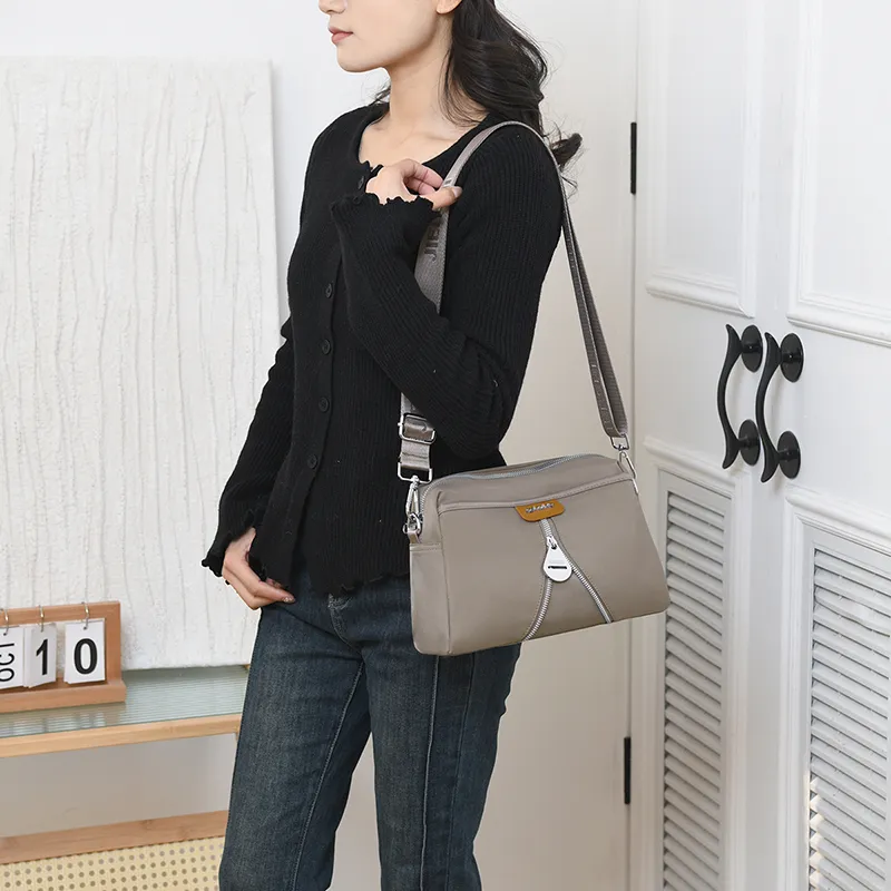 Gerlanx Nylon Fabric Crossbody Bag Unisex Multicolor-16