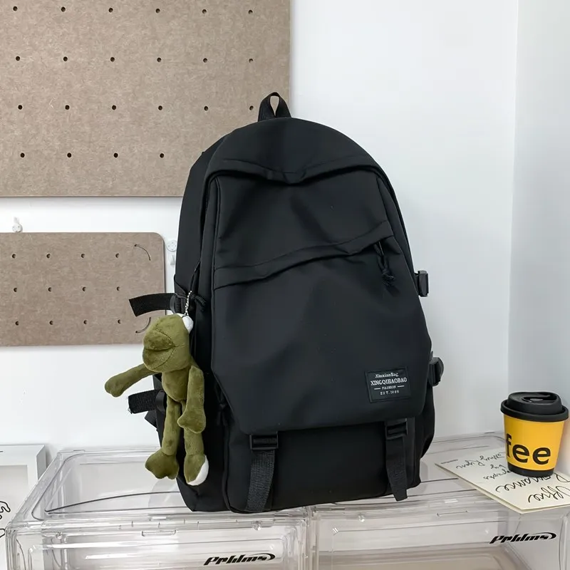 Gerlanx Composite Cloth Backpack Regular Unisex Black/White-2