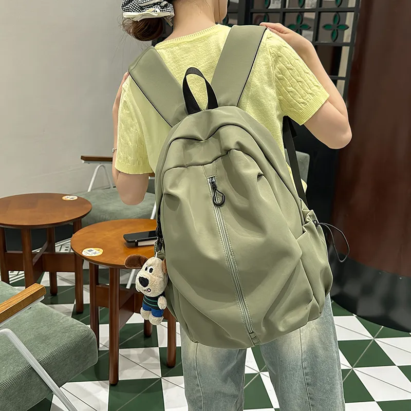 Gerlanx Nylon Backpack Tubas Unisex White/Black/Burgundy/Green-15