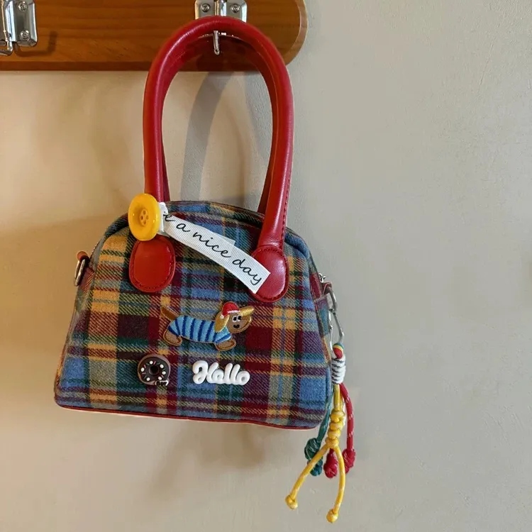 Gerlanx Woolen Crossbody Bag, Handbag Regular Women's Multicolor-8