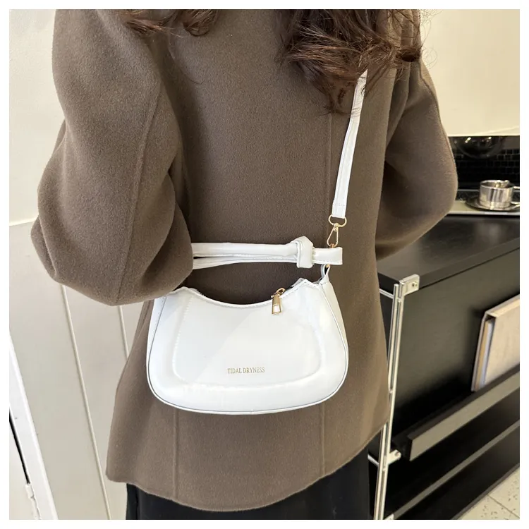 Gerlanx PU Crossbody Handbag Regular Women's Coffee/White/Black-5