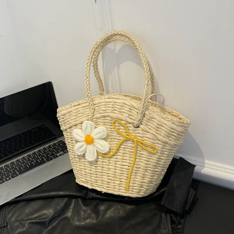 Gerlanx Woven Handbag Women's Beige/Khaki-4