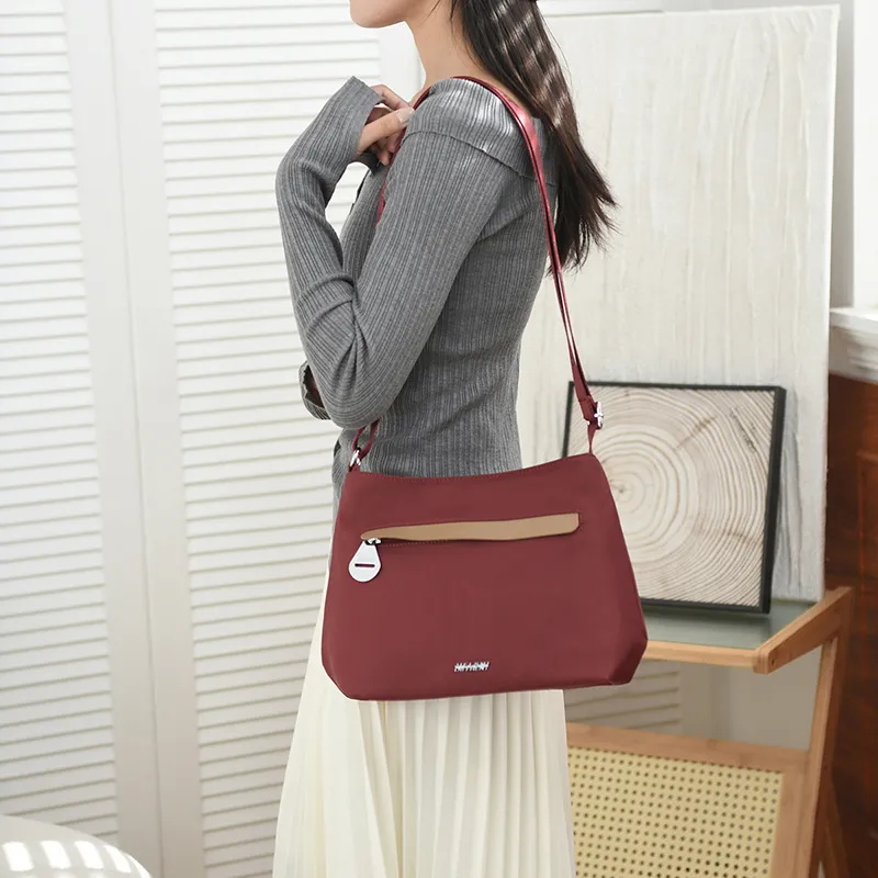 Gerlanx Nylon Fabric Shoulder Bag, Crossbody Bag Regular Women's Multicolor-3