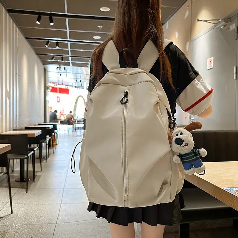 Gerlanx Nylon Backpack Tubas Unisex White/Black/Burgundy/Green-4