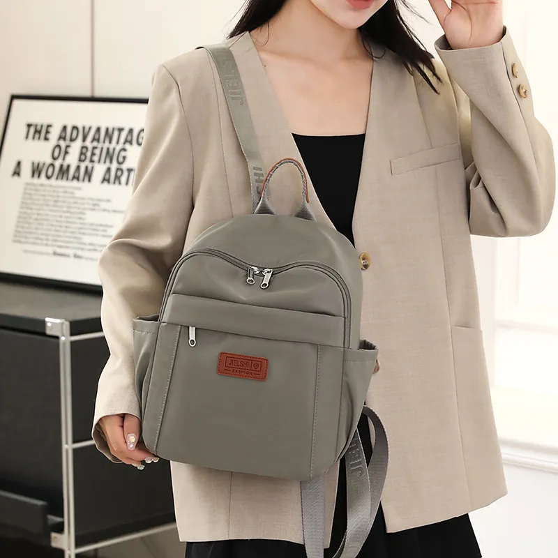 Gerlanx Nylon Fabric Backpack Unisex Multicolor-15