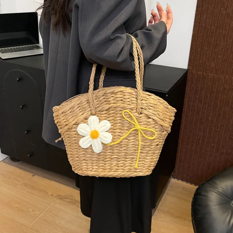 Gerlanx Woven Handbag Women's Beige/Khaki-7
