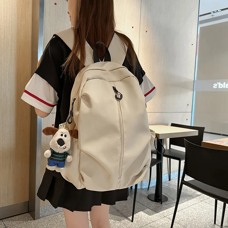 Gerlanx Nylon Backpack Tubas Unisex White/Black/Burgundy/Green-2