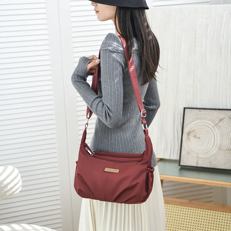Gerlanx Nylon Fabric Shoulder Bag, Crossbody Bag Unisex Multicolor-9