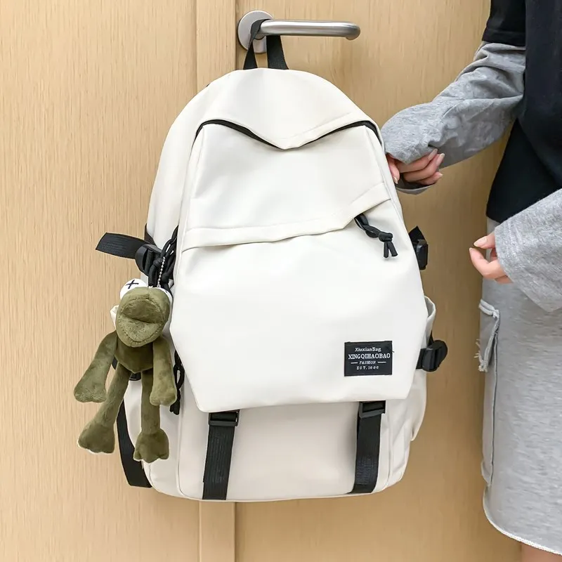 Gerlanx Composite Cloth Backpack Regular Unisex Black/White-6