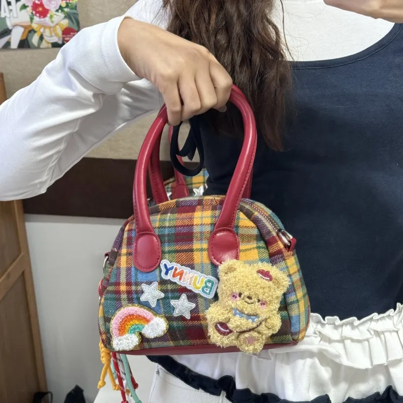 Gerlanx Woolen Crossbody Bag, Handbag Regular Women's Multicolor-6
