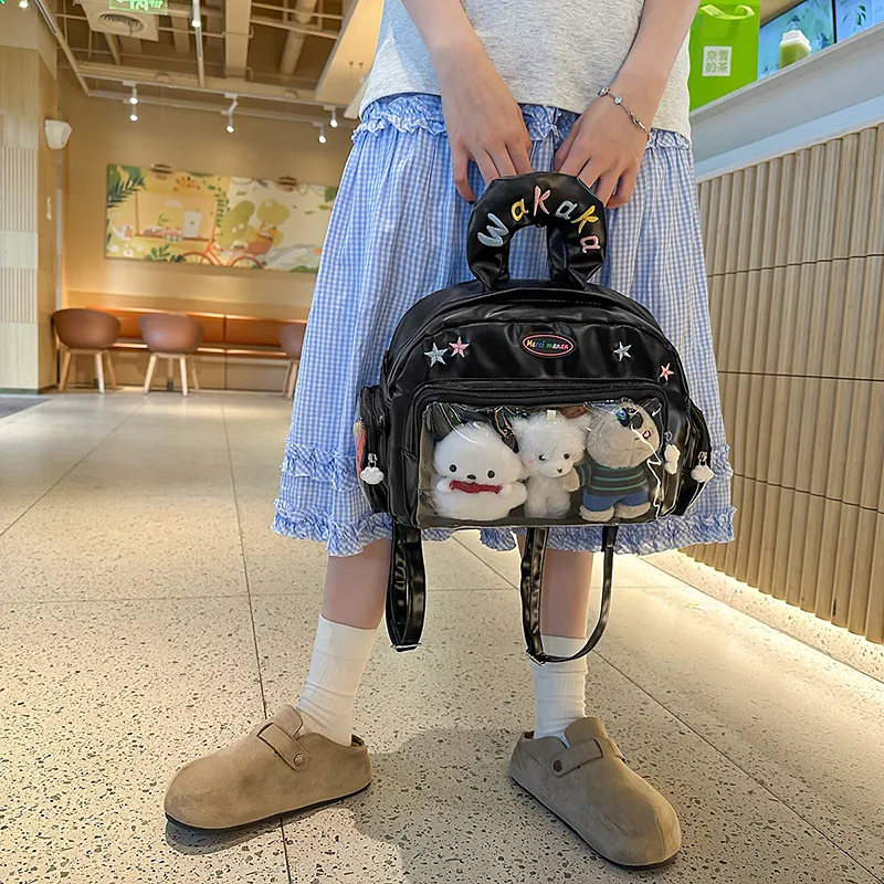 Gerlanx PU Backpack Unisex Multicolor-11