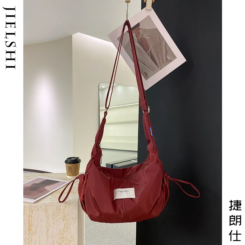 Gerlanx Nylon Fabric Crossbody Bag Unisex Multicolor-1