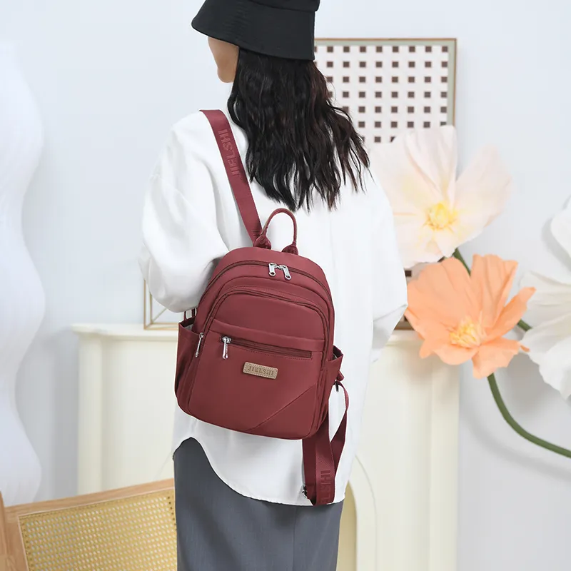 Gerlanx Nylon Fabric Backpack Unisex Multicolor-2