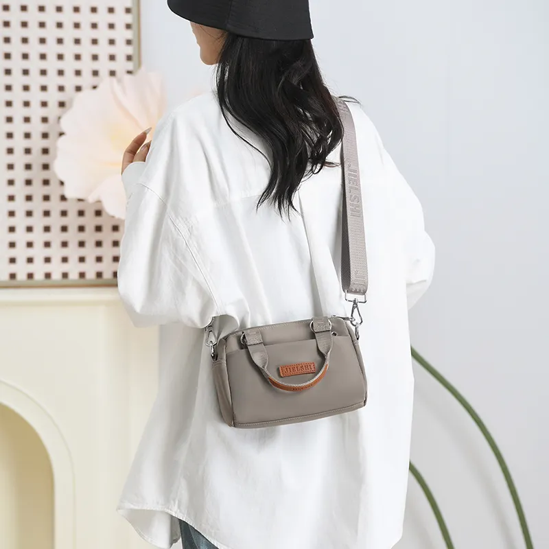 Gerlanx Nylon Fabric Crossbody One Shoulder Handbag Unisex Multicolor-6