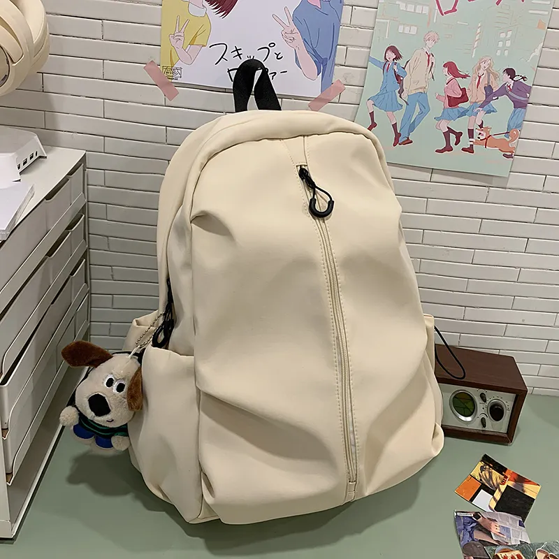 Gerlanx Nylon Backpack Tubas Unisex White/Black/Burgundy/Green-1