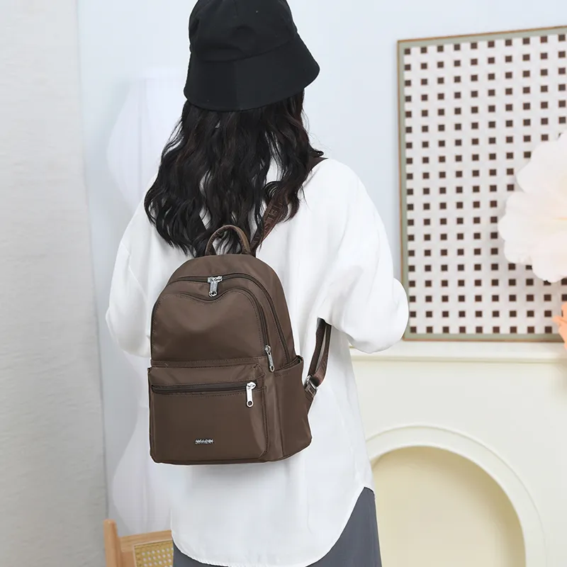 Gerlanx Nylon Fabric Backpack Unisex Multicolor-11