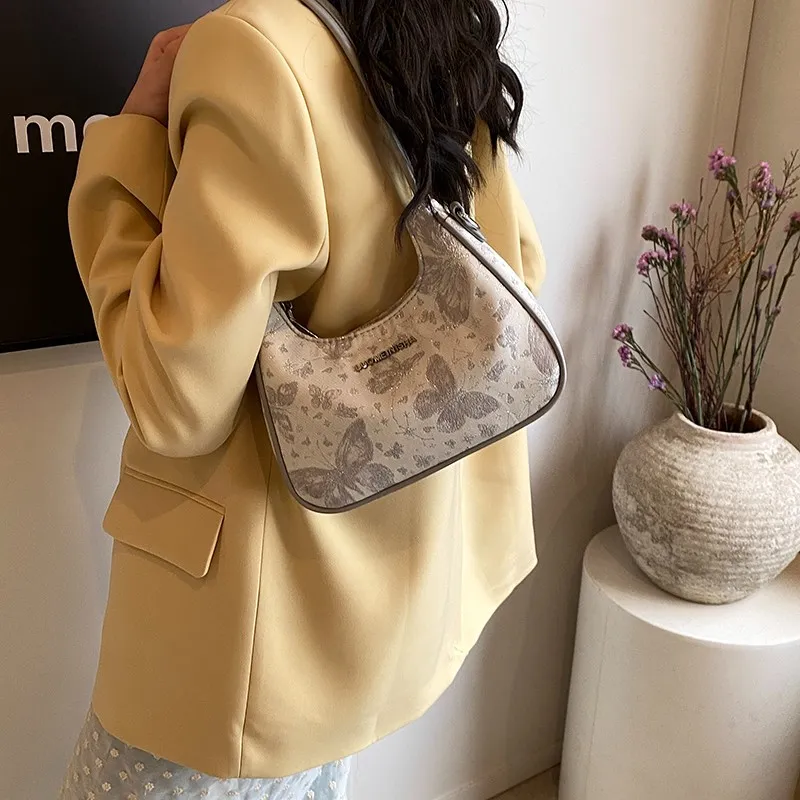 Gerlanx PU Shoulder Bag, Crossbody Bag Women's Silver/Yellow/Pink-1