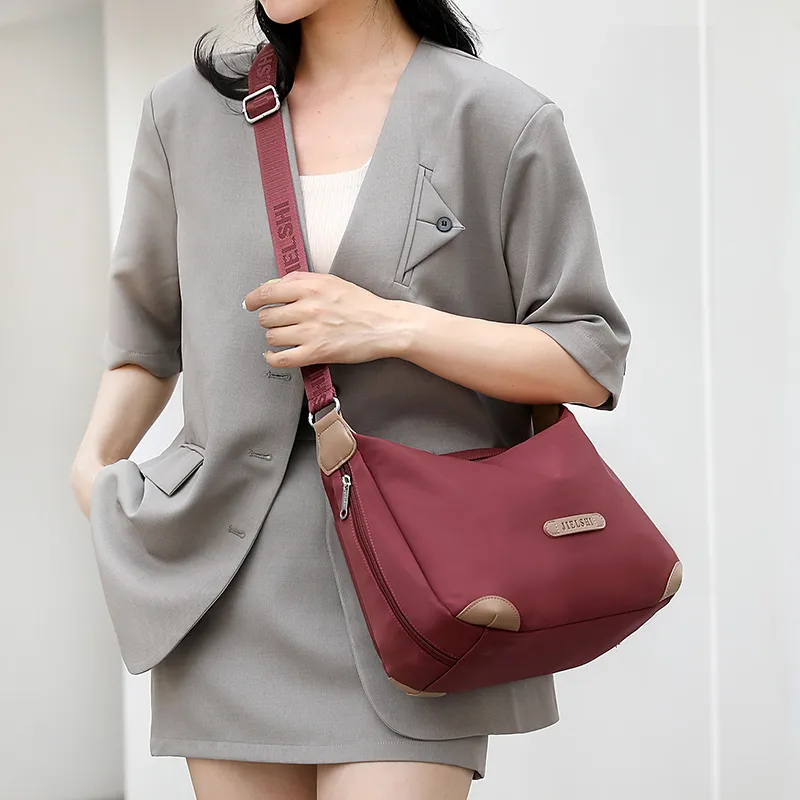 Gerlanx Nylon Fabric Crossbody Bag Unisex Multicolor-8