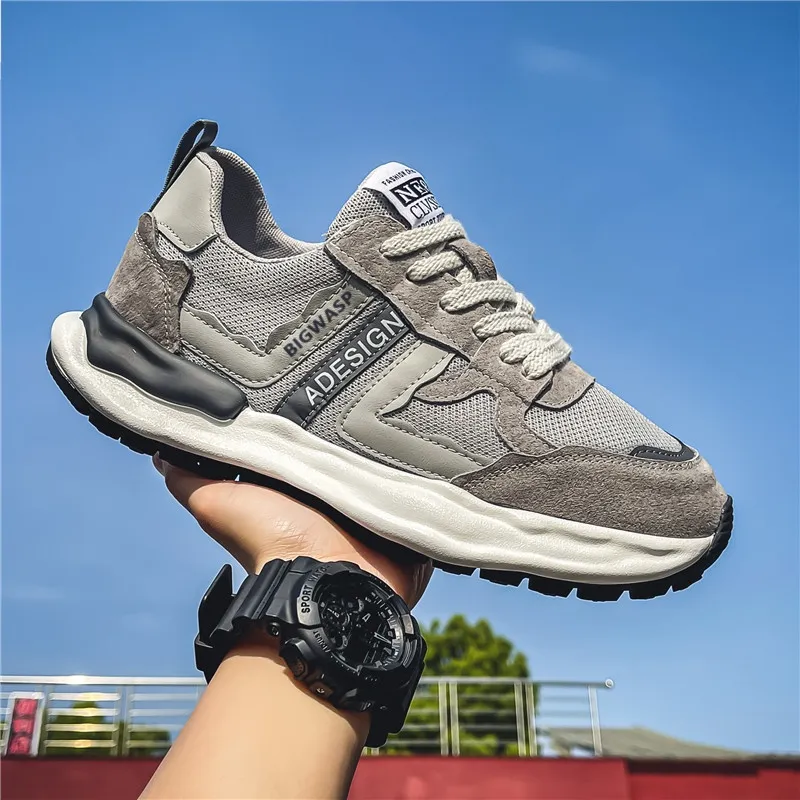 BIGWASP Anti Slip Wear Resistant Low Top Casual Shoes Men's-3