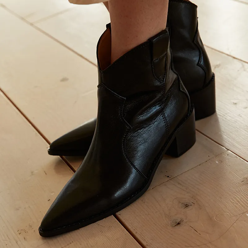 VENTIMONO Cowboy Boots Ankle Boots 5.5cm Women's-1
