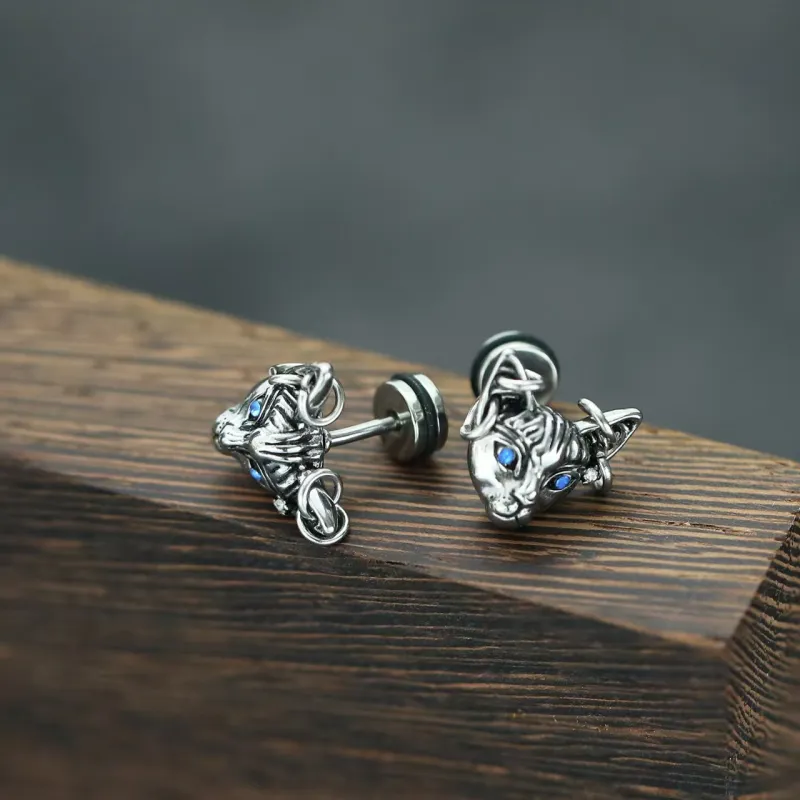 BLESSED BULLET Alloy Stud Earrings Unisex-4