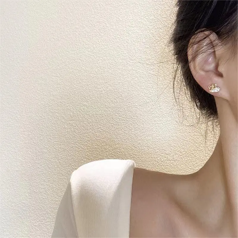 BLESSED BULLET S925 Silver Stud Earrings Women's-1