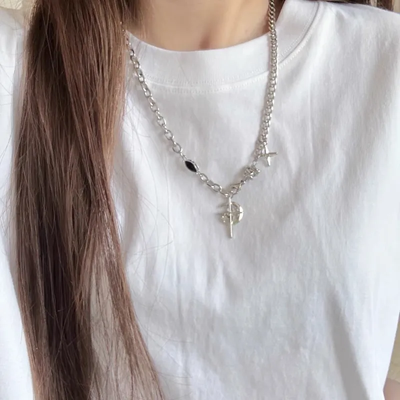 BLESSED BULLET Titanium Steel Necklaces Unisex-2