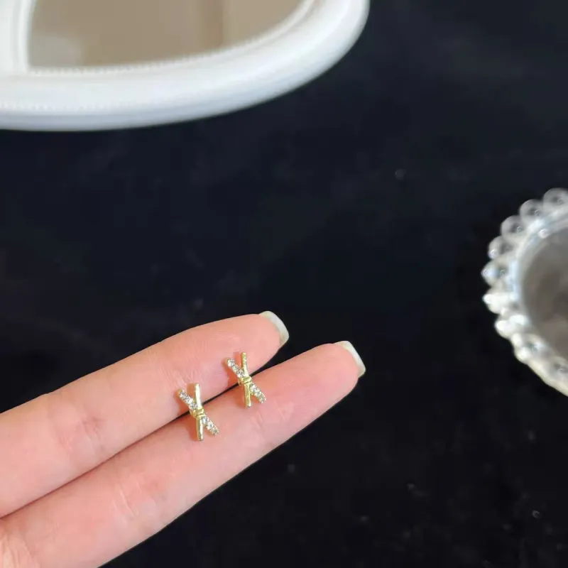 BLESSED BULLET 925 Silver Needles Stud Earrings Women's-2