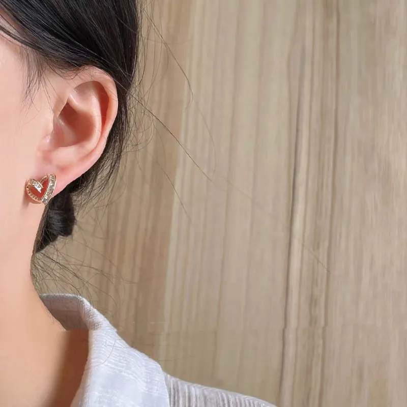 BLESSED BULLET Copper Stud Earrings Women's-4