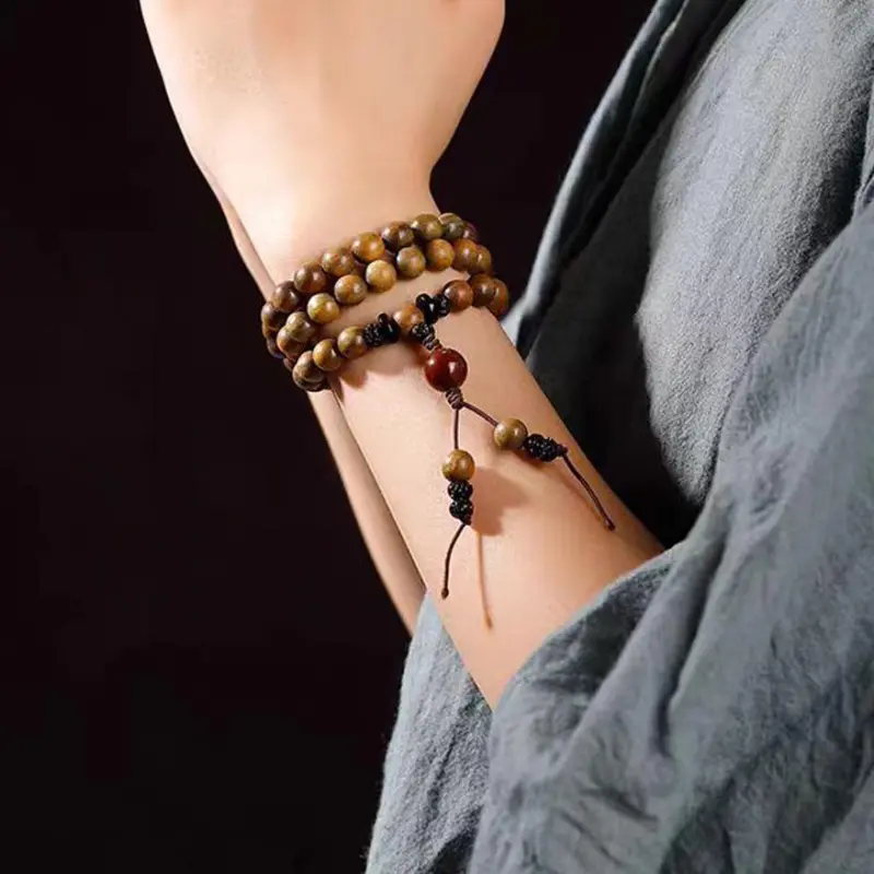 BLESSED BULLET Sandalwood Bracelets Unisex-1