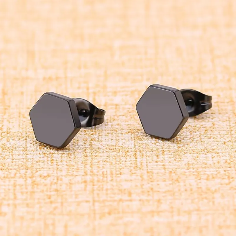 BLESSED BULLET Titanium Steel Stud Earrings Unisex-4