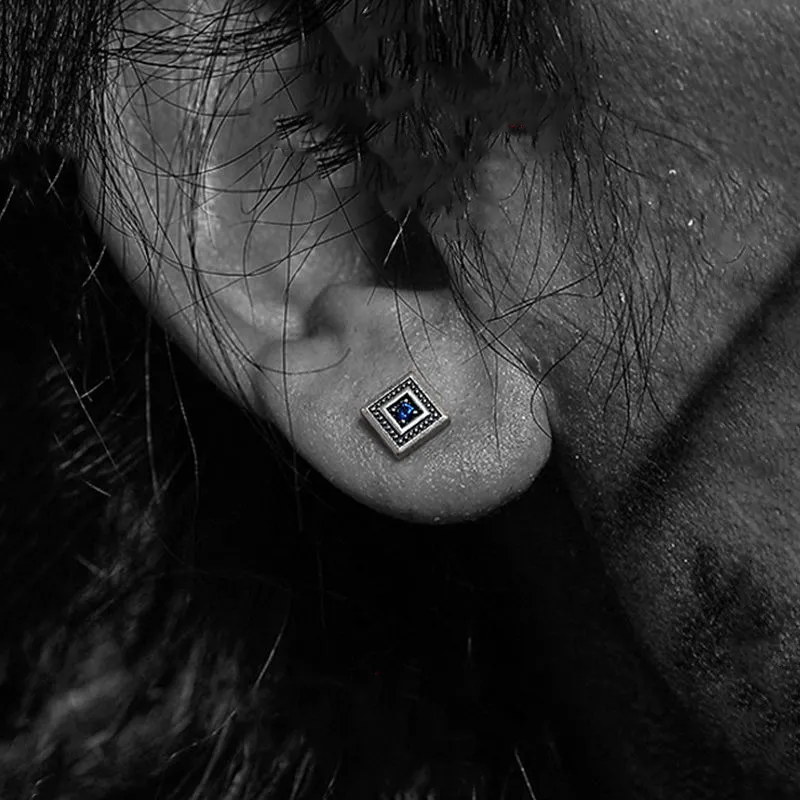 BLESSED BULLET Alloy Stud Earrings Men's-3