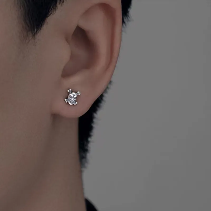 BLESSED BULLET Alloy Stud Earrings Men's-8