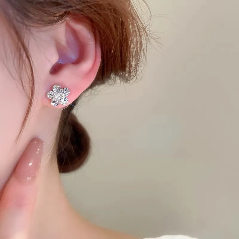 BLESSED BULLET S925 Sterling Silver Stud Stud Earrings Women's-3