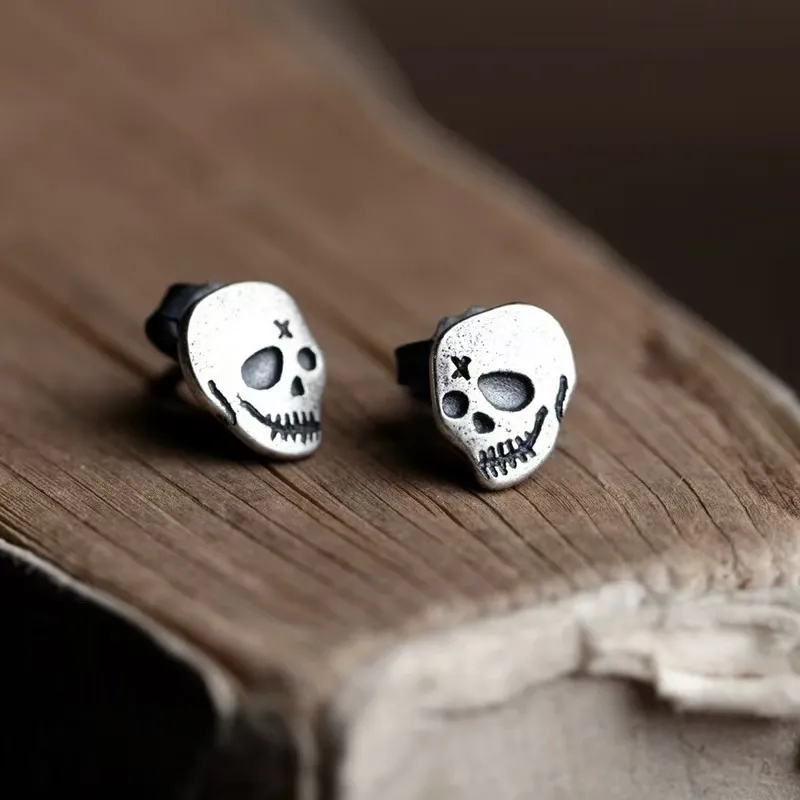 BLESSED BULLET Alloy Stud Earrings Men's-2