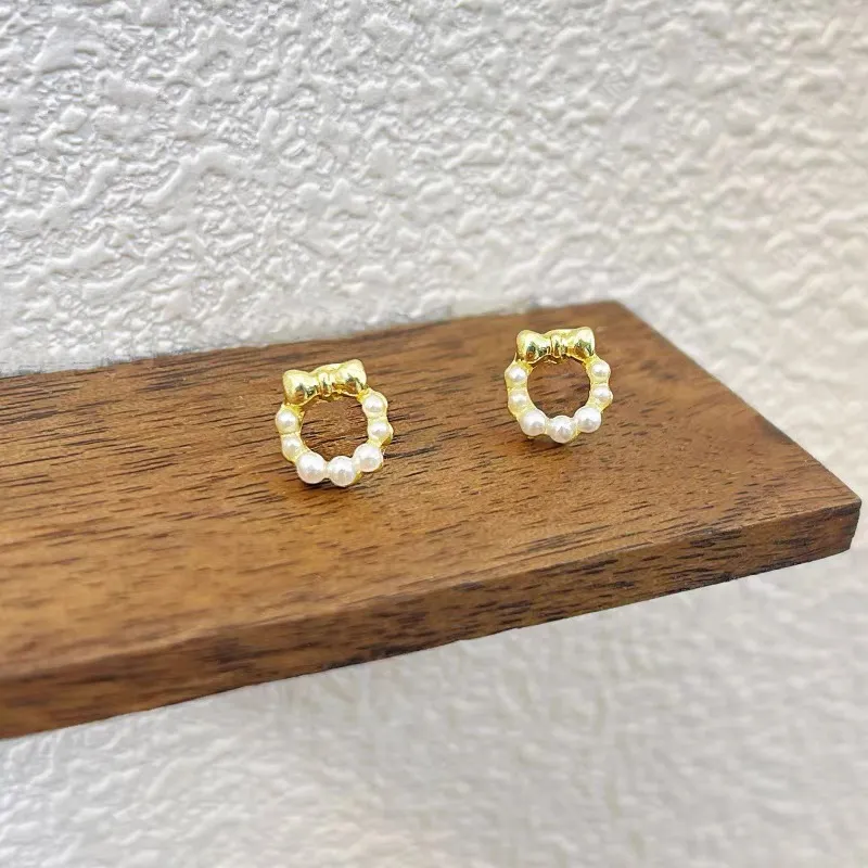 BLESSED BULLET Zircon Stud Earrings Women's-6